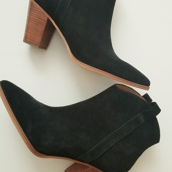 Franco Sarto Ella Suede Western Ankle Boots - Picture 4 of 11